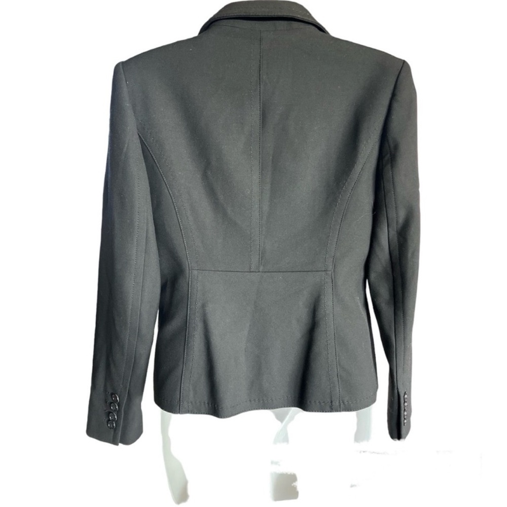 Loft Petite Single Button Black Blazer Notched Co… - image 2